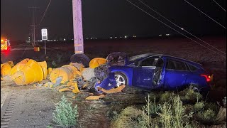 traffic collision on sanderson in san jacinto