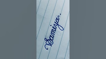 Samiya name cursive-handwriting #youtubeshorts #shots #short #viralshorts #cursivehandwriting