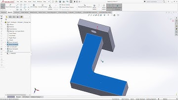 Stress analysis L - Bracket using SolidWorks Simulation.