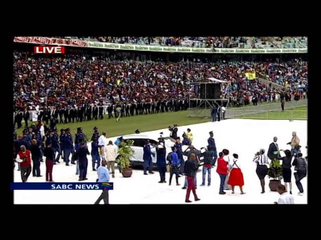Senzo Meyiwa's body arrives at Moses Mabhida stadium 