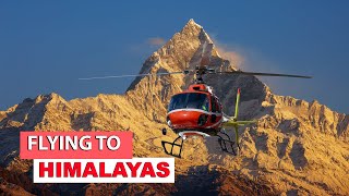 Helicopter flight to Annapurna and Tilicho Lake 4k. #annapurna #tilicho #tilicholake #viral #nepal