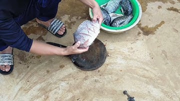 Thả lưới bắt cá làm sạch nướng xả ớt ăn cực ngon || Mẫn Trọc TV