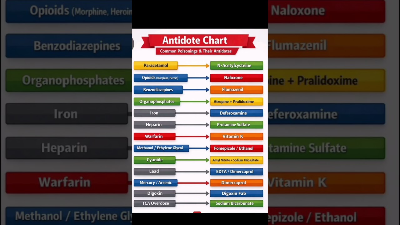 ANTIDOTE CHART 