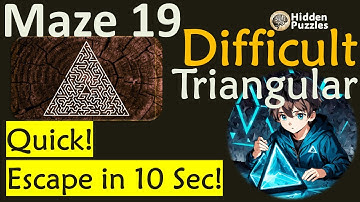 Difficult Triangular mazes  Maze 19