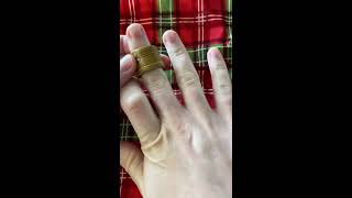 How To Use a Leather Ring Thimble