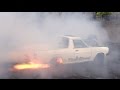 JSTWCH flaming burnout at Brasher Nats Darwin 2016