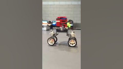 Robot making it across a 2 inch gap