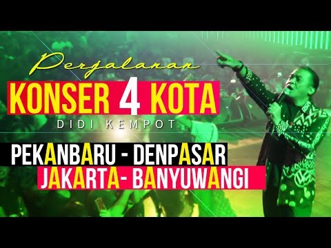 Perjalanan Didi Kempot Konser 4 Kota : Pekanbaru - Denpasar - Jakarta - Banyuwangi @duodollyofficialvideochannel