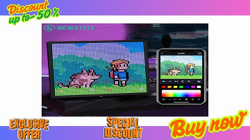 Buy LED Pixel Display 64x64 RGB LED Matrix Panel Programmable Pixel Art Display with Bluetooth APP