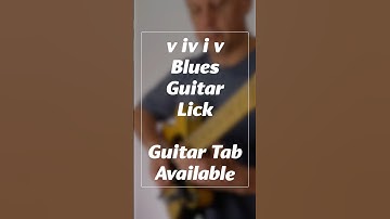 269. v iv i v Blues Guitar Lick - Guitar Tab Available. #Shorts