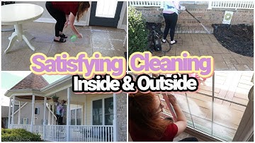 INSANELY SATISFYING Spring Clean With Me 2022 Outside Cleaning Motivation