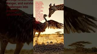 OSTRICH | From Eggs To Survival | #usashorts #Wildlife #Ostrich #shorts #Nature #ytshorts