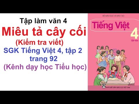 Video Tập làm văn lớp 4 tuần 27 - Miêu tả cây cối (Kiểm Tra... - youtube