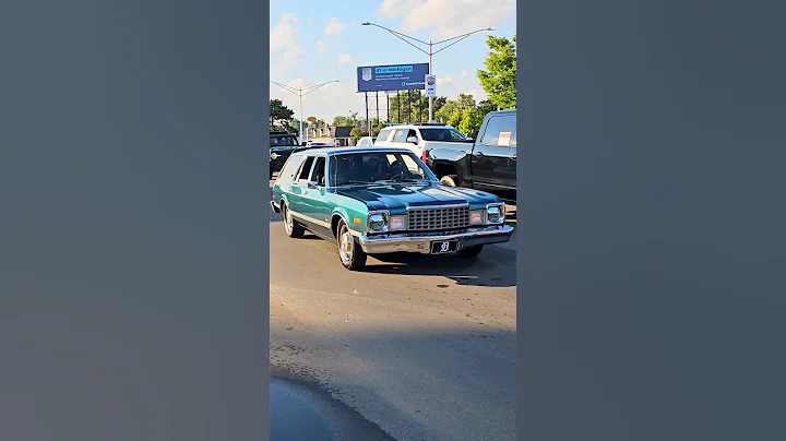 Plymouth Volare Station Wagon Drive By Engine Sound Woodward Dream Cruise 2024