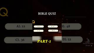 BIBLE QUIZ COMPETION || Answer Below || Bible Shorts
