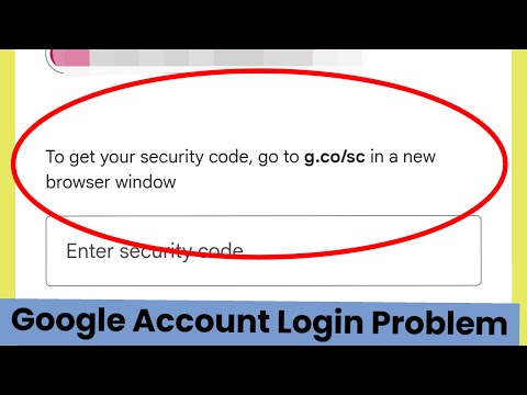 To get your security code go to g.co/sc in a new browser window Google Account Login