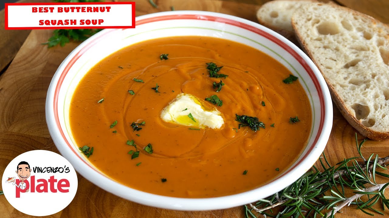 How to Make BUTTERNUT SQUASH SOUP Easy | Vincenzo