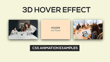 3D Image Hover Transition Effect | CSS Animation Examples