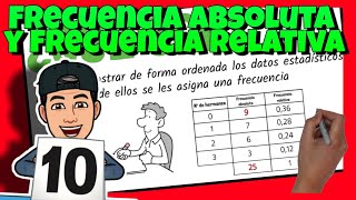 🔴 FRECUENCIA ABSOLUTA y FRECUENCIA RELATIVA para NIÑOS