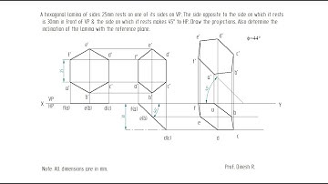 CAED LAB | EGDL LAB DEMO | DRAFTING PROJECTION OF HEXAGONAL PLANES IN SOLID EDGE