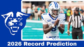 Georgia State Panthers 2026 College Football Record Prediction 