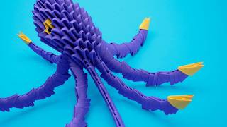 How to Make a 3D Origami Octopus – Step-by-Step Tutorial