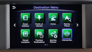 2017 INFINITI QX30 - Setting a Destination (if so equipped)