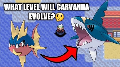 How to Evolve Carvanha to Sharpedo on Pokemon Ruby/Sapphire/Emerald