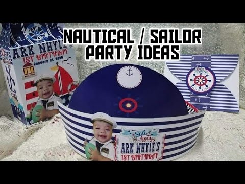 NAUTICAL / SAILOR THEME PARTY IDEAS, Lootbags, Party Hats, Coloring  Books, GIVEAWAY