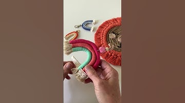 Finished touch! | Macrame Rainbow! #macrame #shorts #macramerainbow