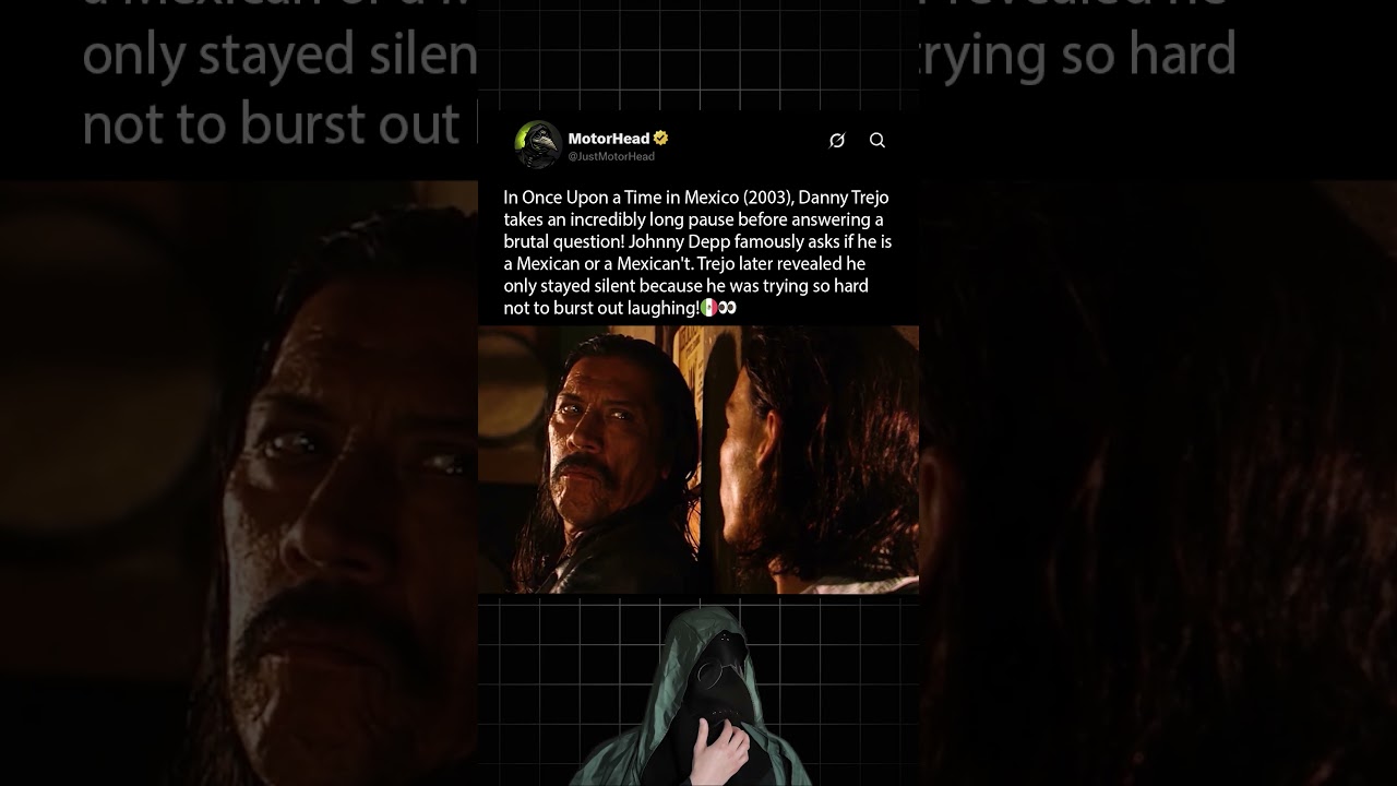 When filming Once Upon a Time in Mexico (2003), Danny Trejo wasn't ready for Johnny Depp