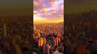 The Perfect Sunset Over New York City