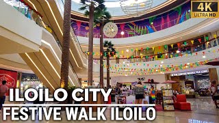 FESTIVE WALK ILOILO | Mall Walking Tour [4K] Philippines - October 2022