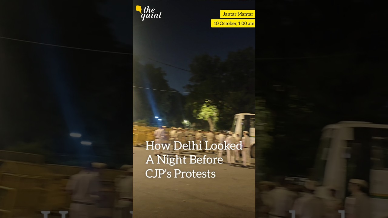How Delhi looked A Night Before CJP's Protest Against Gyanesh Kumar