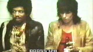 Video thumbnail of "Jimi Hendrix with the Rolling Stones  / Rocks Off Message Board - Thanks Albert Maysles!"