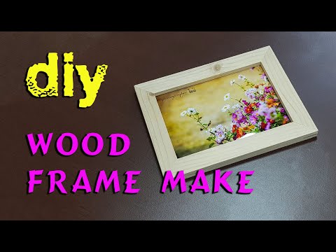 DIY wood frame make, furniture making  폐목으로 원목액자 가구만들기