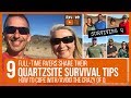 HOW TO SURVIVE THE CRAZY OF QUARTZSITE - TIPS FROM 9 FULL-TIME RVers