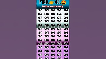 Find 👉 49 odd number puzzle 🧩 iq test math reasoning questions #mathematicspuzzles #mathspuzzle #ma.