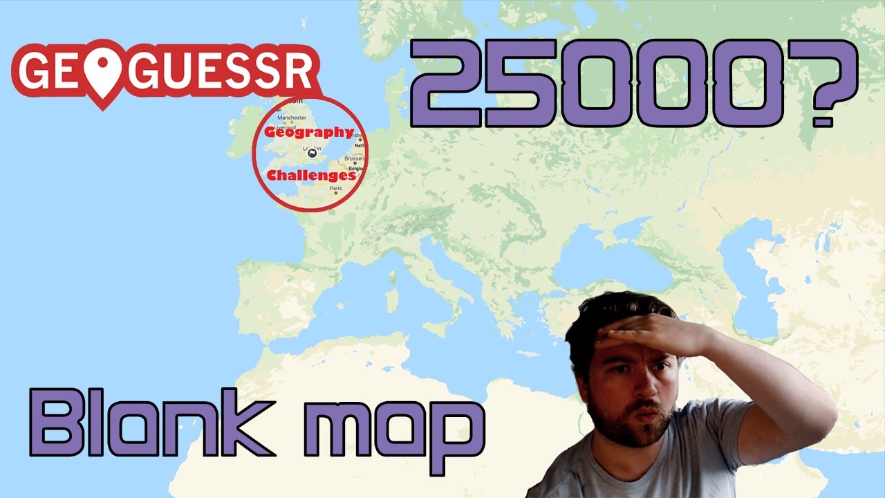 Can I get a perfect Geoguessr score on a blank map? - YouTube
