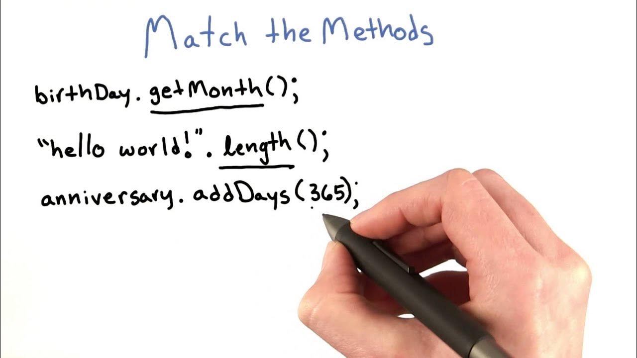 Match the Methods - Intro to Java Programming - YouTube