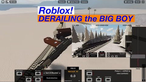 Roblox. Rails unlimited. DERAILING THE BIG BOY!!!
