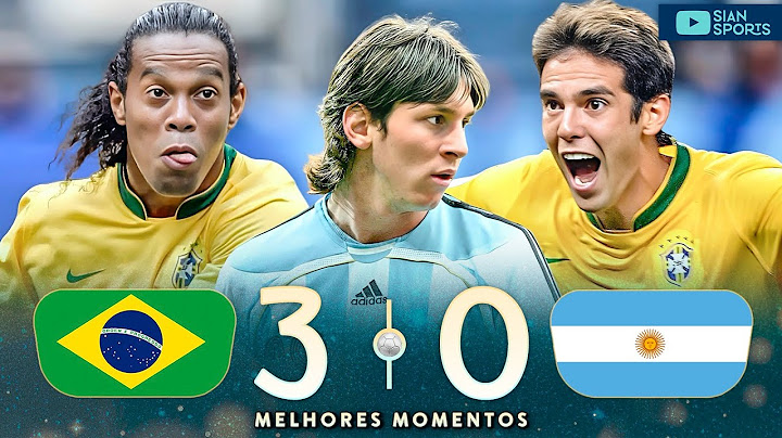 THE BRAZILIAN SELECTION HUMILIATED THE ARGENTINES WITH THE RIGHT TO AN ABSURD GOAL FROM KAKÁ