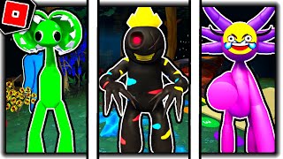 How to get ALL 7 NEW BADGES + MORPHS in CUSTOMIZED RAINBOW FRIENDS RP DELUXE - Roblox