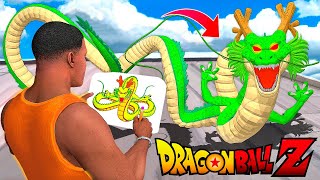 TODO lo que DIBUJO de DRAGON BALL Z es REAL en GTA 5!