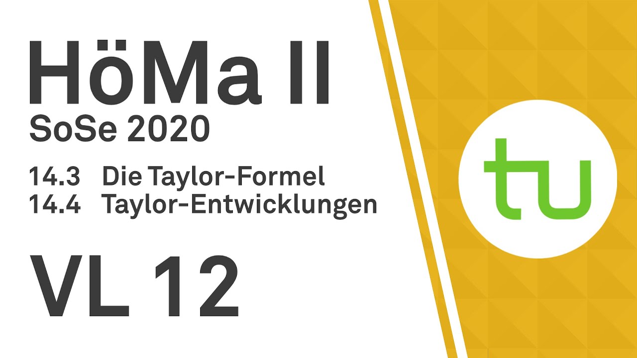Vorlesung 12 – TU Dortmund, Höhere Mathematik II (BCI/BW/MLW)