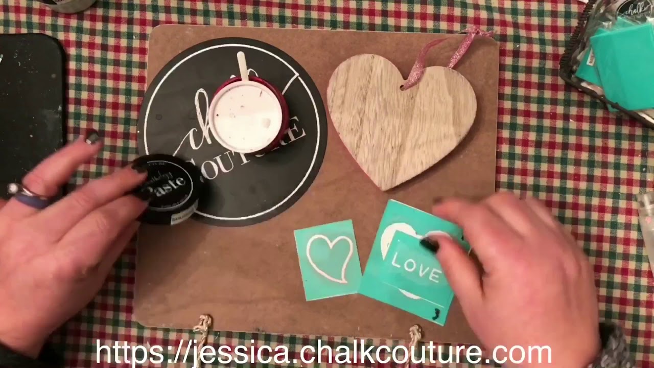 Chalk Couture Home Decor with Candy Hearts and Cut Apart Hearts YouTube
