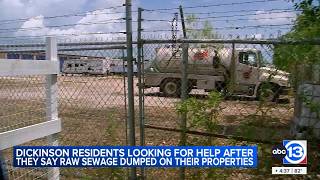 Dickinson residents say raw sewage dumped on their property, TCEQ investigating