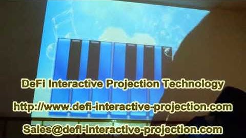 DEFI Interactive floor projection system with 72 effects from $120 to $200