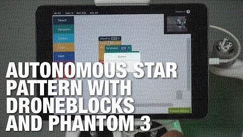 Autonomous Star Pattern w/ DJI Phantom 3 and DroneBlocks App