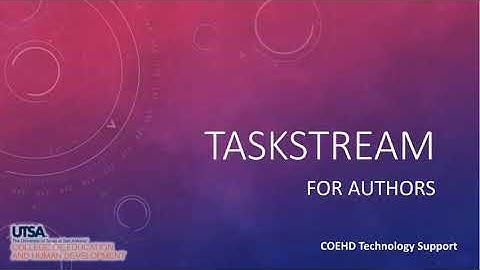 Taskstream for Students
